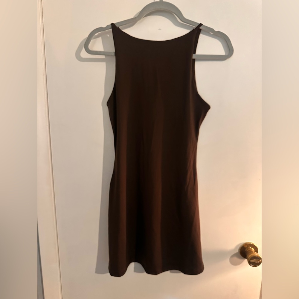 Brown Sleeveless Dress